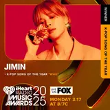 BTS 지민, 스트레이 키즈, 에이티즈…'2025 아이하트라디오 뮤직 어워즈'서 주요 부문 석권