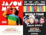 睽違7年的 Jason Mraz、睽違9年的 5SOS，11月韓國站確定