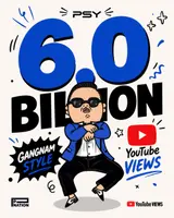 PSY logra 6.000 millones de visualizaciones de «Gangnam Style»…un hito inédito en YouTube para el K-pop