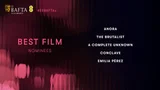 영국의 아카데미 BAFTA, 영화 부문 후보 공개