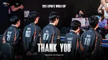 한화생명e스포츠 LOL팀, EWC 8강에서 탈락