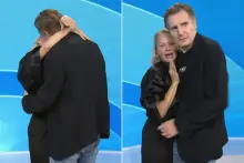 Pamela Anderson X Liam Neeson, Captured in 'Passionate Kiss' Live... 58 and 73-Year-Old Twilight Romance?
