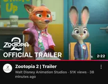 Disney 'Zootopia 2' New Trailer and Poster Released... U.S. Release on November 26, Judy and Nick's Partnership in Crisis?