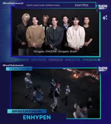 BTS·Jennie·ENHYPEN, victoire massive aux 'BreakTudo Awards' au Brésil