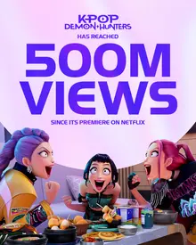 Another Record Added~ 'K-Pop Demon Hunters' Surpasses 500 Million Views