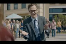 Tom Hiddleston's Inner Excitement Dance [The Life of Chuck]