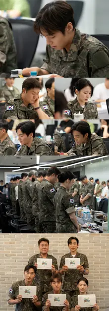 'Ten Million-Viewer Stars' Park Ji-hoon Starring 'The Legend of a Cooked-Officer' Script Reading Site Unveiled for the First Time, Filled With Passion