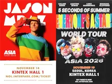 睽違7年的 Jason Mraz、睽違9年的 5SOS，11月韓國站確定