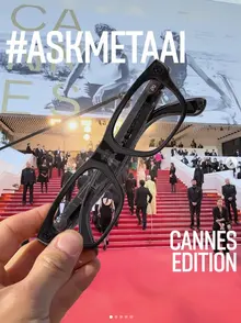 [Photo &] Breaks Cannes’ selfie ban… Meta AI smart glasses create a stir as the Meta House fills up with visitors