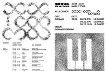 BigBang kỷ niệm 20 năm khởi động world tour 'XX : COSMOS'…Xuất quân tại 19 thành phố