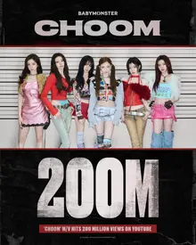 BABYMONSTER, MV 'CHOOM' cán mốc 200 triệu lượt xem, nhắm thẳng thị trường toàn cầu với màn trở lại ngày 23