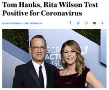 코로나19 양성 판정 받은 톰 행크스가 전한 근황