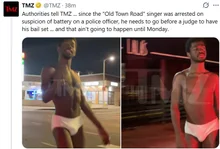 Lil Nas X Arrested in LA While Wearing Only Underwear... Suspected of Drug Use