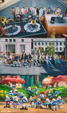 SEVENTEEN Releases Special Music Video 'God of Music' in Collaboration with the Smurfs!