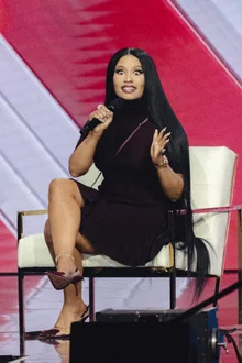 Nicki Minaj Makes Surprise Appearance at Conservative Rally... 