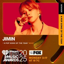 BTS 지민, 스트레이 키즈, 에이티즈…'2025 아이하트라디오 뮤직 어워즈'서 주요 부문 석권