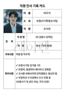 魏河俊，成為逮捕率第一的保險調查員... tvN《海妖》人事卡公開