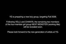 YG Officially Announces Launch of New Boy Group This Fall After 6 Years... Outline of 'Next Monster' Also Revealed