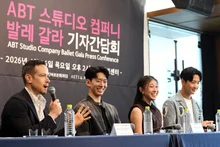 [Photo&] The world’s top ABT ballet company makes its first visit to Korea—an on-site “3-Park” lineup of K-dancers Park Geonhee, Park Sooha, and Park Yoonjae that Director Sasha Radetsky fell in love with at a press conference site