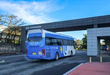 全州影展觀眾　現代汽車氫燃料電池巴士免費搭乘　每日行駛50次