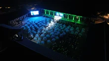 Con sábanas de mosquitero bajo las estrellas para ver un musical... La atención se centra en un singular concierto en Hwaeomsa, <strong>“VI Concierto de música de cine en el mosquitero”</strong>