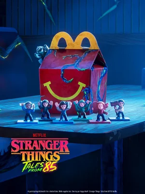 Netflix X McDonald’s Launches Happy Meal for ‘Stranger Things’… to Celebrate the Broadcast of the Animated Series