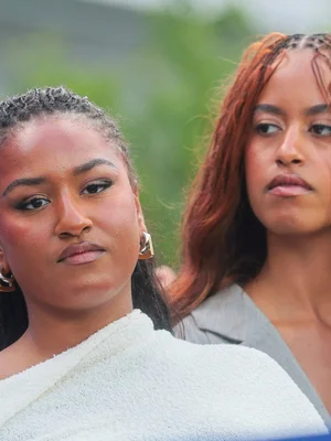 ‘Photo Wall Takeover’: Malia and Sasha Obama Unveil Sleek Y2K Office Looks at Dad’s ‘Presidential Center’ Opening