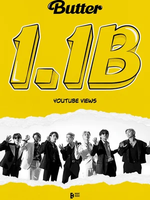 防弾少年団（BTS）旋風は永遠だ…「バター」MV、ユーチューブ11億回再生の大記録
