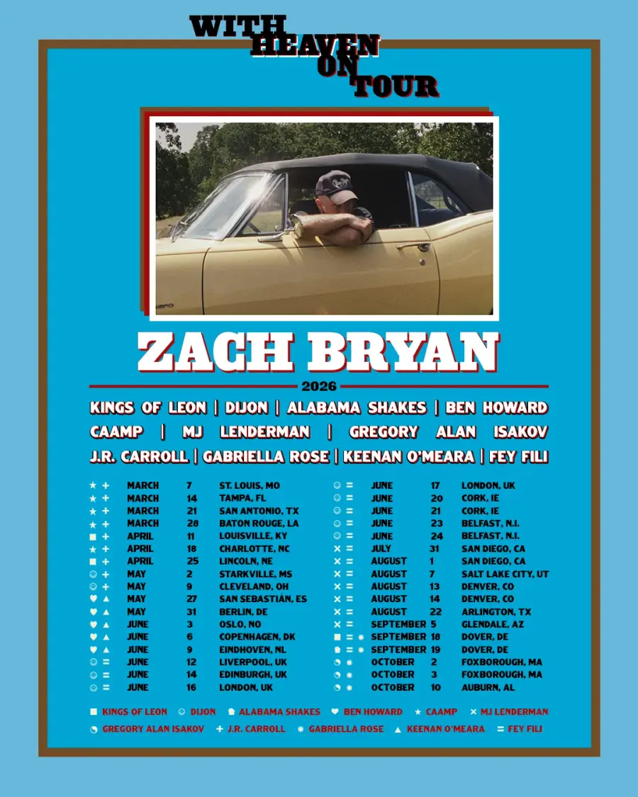 Zach Bryan 월드투어