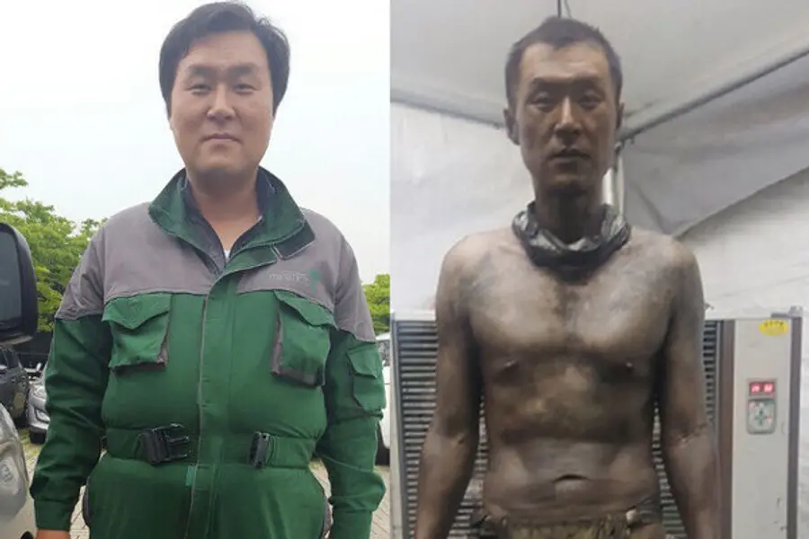 〈옥자〉(왼)에서 〈군함도〉까지, 34kg을 감량한 윤경호