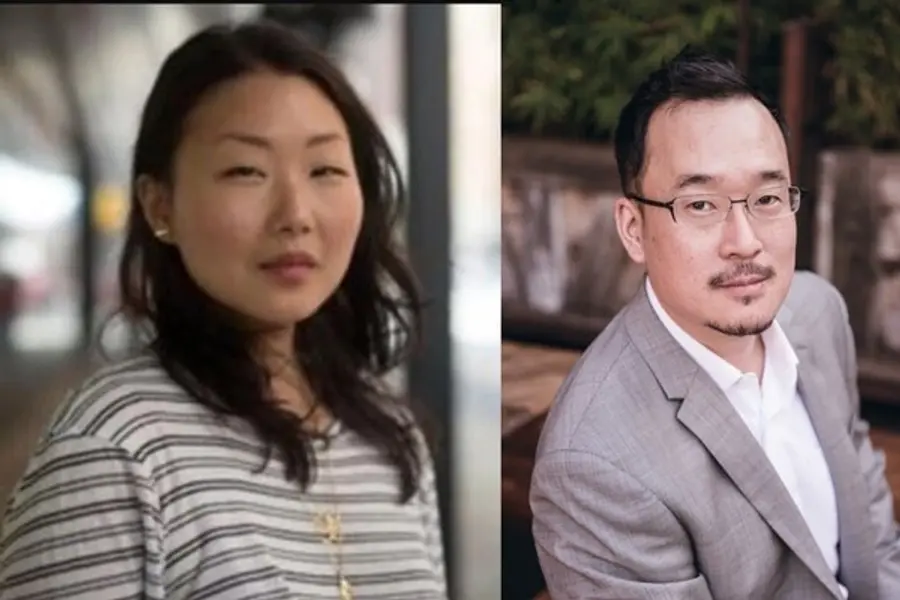 그레이스 윤 프로덕션 디자이너(왼), 해리 윤 편집감독