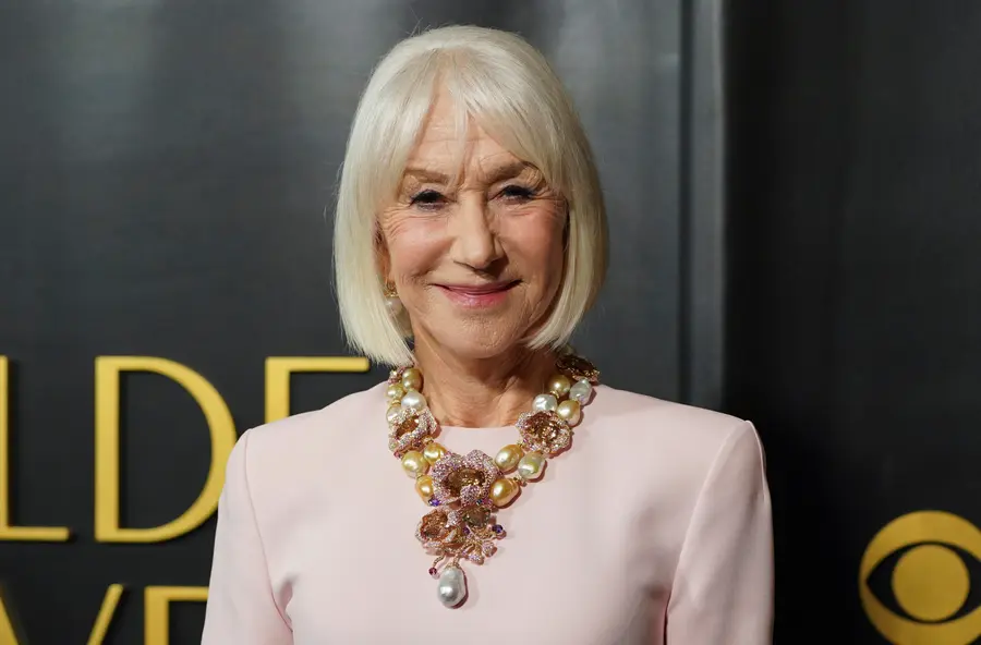 Helen Mirren arrives at the Golden Globes Golden Eve on Tuesday, Jan. 6, 2026, at The Beverly Hilton Hotel, in Beverly Hills, Calif. (Photo by Jordan Strauss/Invision/AP)