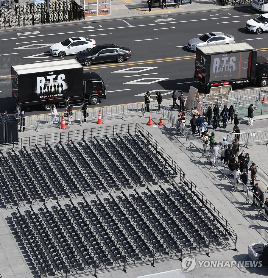 BTS Concert Approaching in a Day (Seoul=Yonhap News)