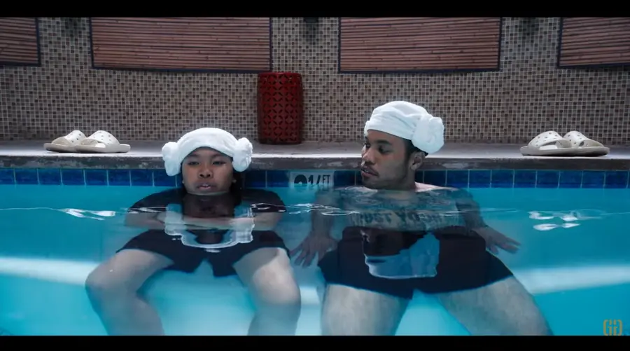 The Korean sauna scene from the trailer video of the first film 'K-POPS!' directed by Anderson Paak _ Capture