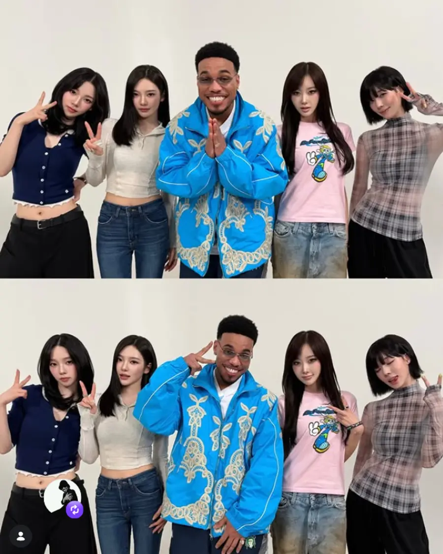 Anderson Paak and aespa Collaboration. Sharing SNS the OST New Track ‘Keychain’ from the Film ‘K-POPS!’