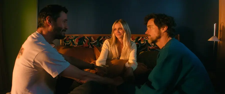 〈Boomerang〉 (from left) Interview with Keanu Reeves, Cameron Diaz, and Matt Bomer