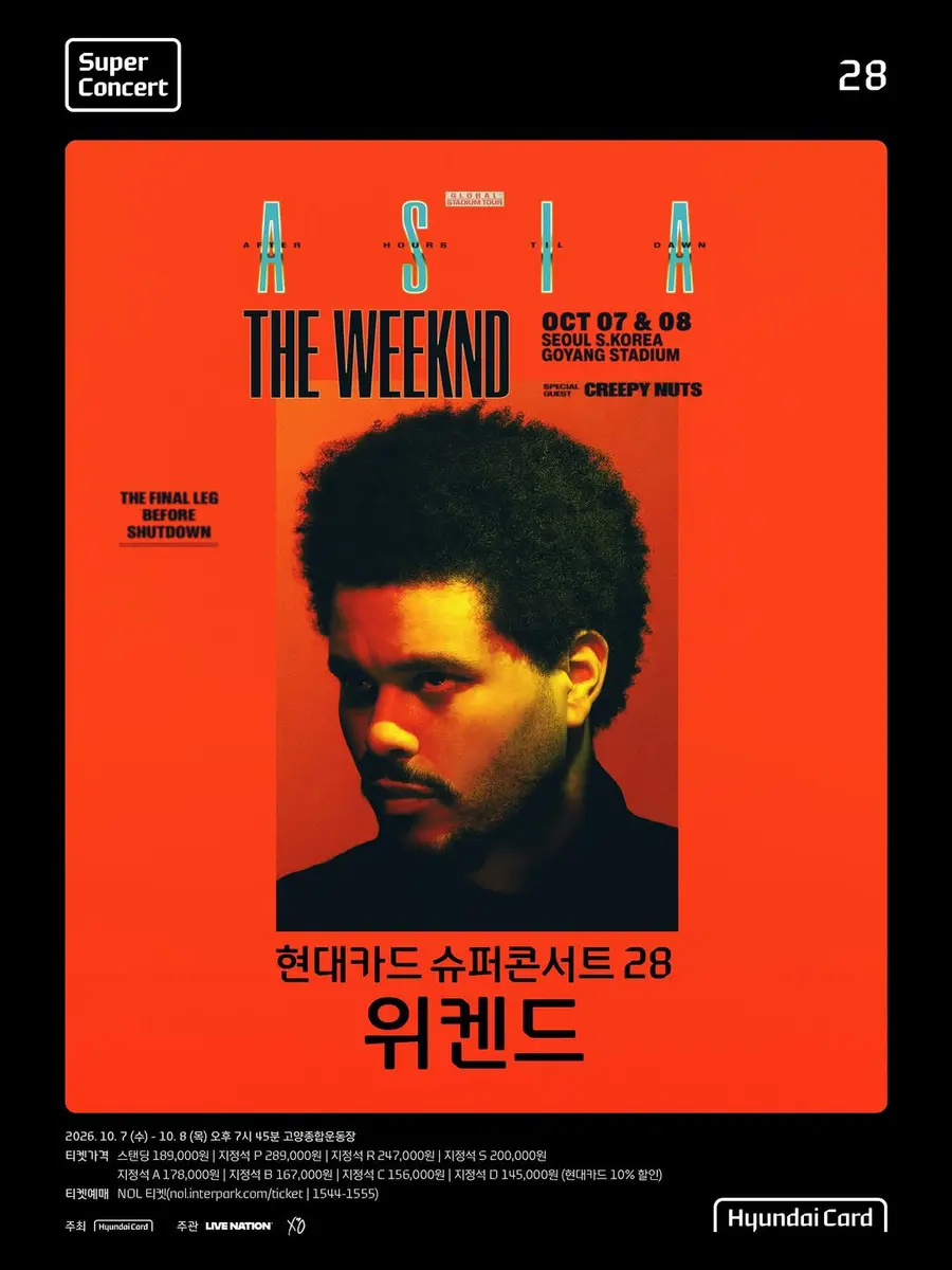 HyundaiCard SuperConcert 28 The Weeknd