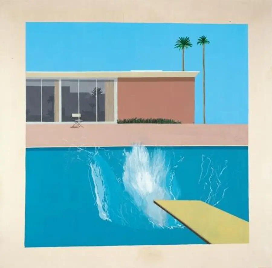 데이비드 호크니 대표작 '더 큰 첨벙'ⓒ David Hockney, Collection Tate, U.K. ⓒ Tate, London [서울시립미술관 제공]