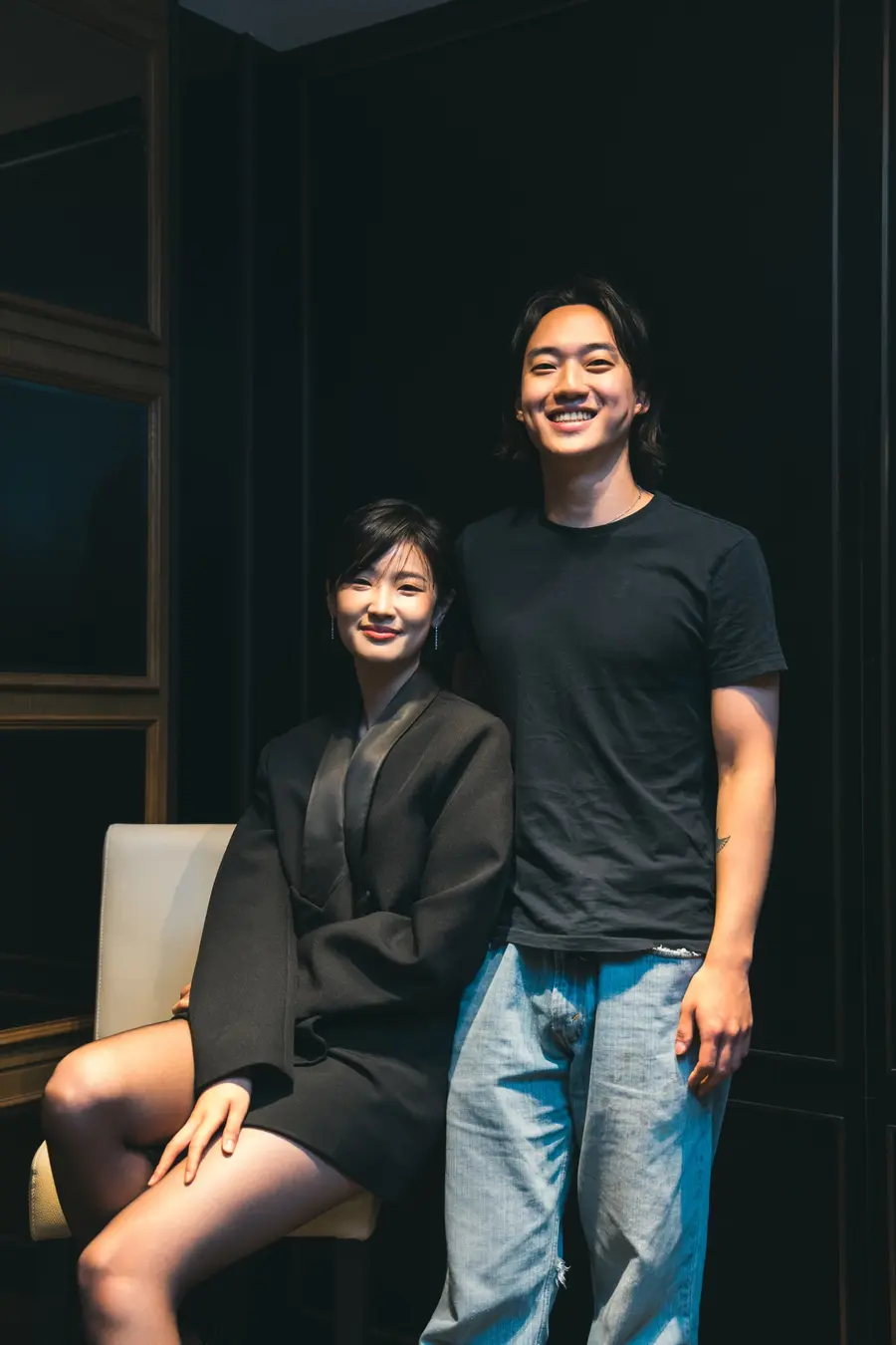 (From left) actress Baek Ji-hye, actor Joo Min-hyeong (Photo=(주)Etnaine Film)