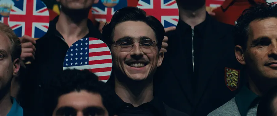 Scene from the film ‘Marty Supreme’ [Provided by Odd Mindmark Hive Media Corp. Redistribution and DB prohibited]