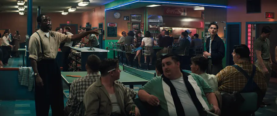 Scene from the film ‘Marty Supreme’ [Provided by Odd Mindmark Hive Media Corp. Redistribution and DB prohibited]