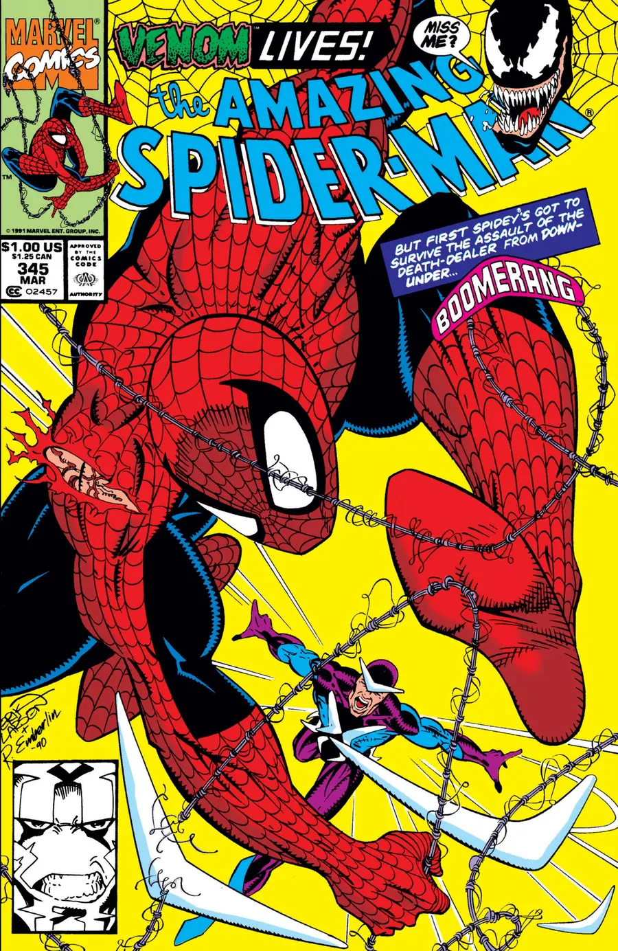 'The Amazing Spider-Man #345' cover