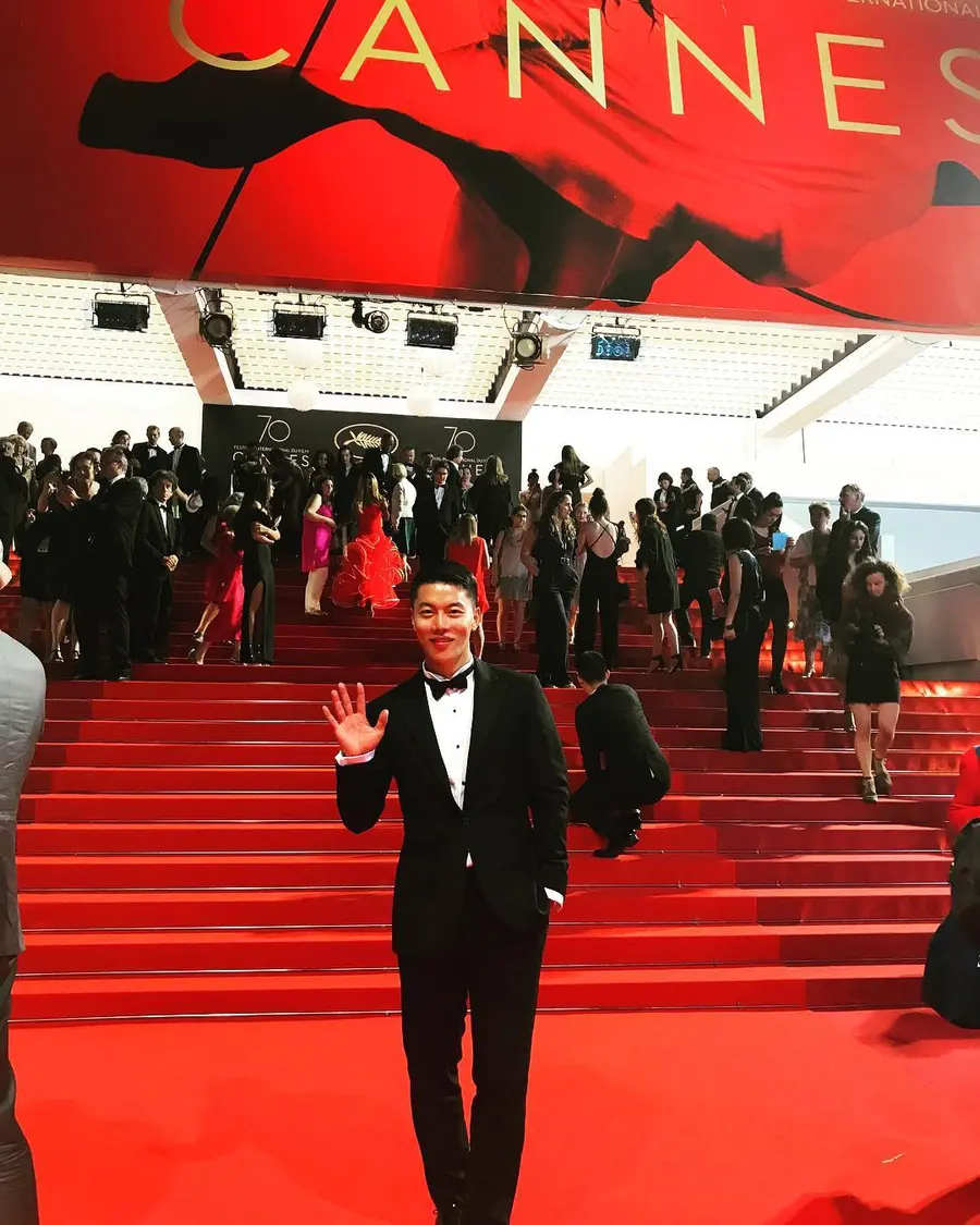 2017年 カンヌ映画祭に行ったウム・ムンソク(写真=ウム・ムンソクのインスタグラム)