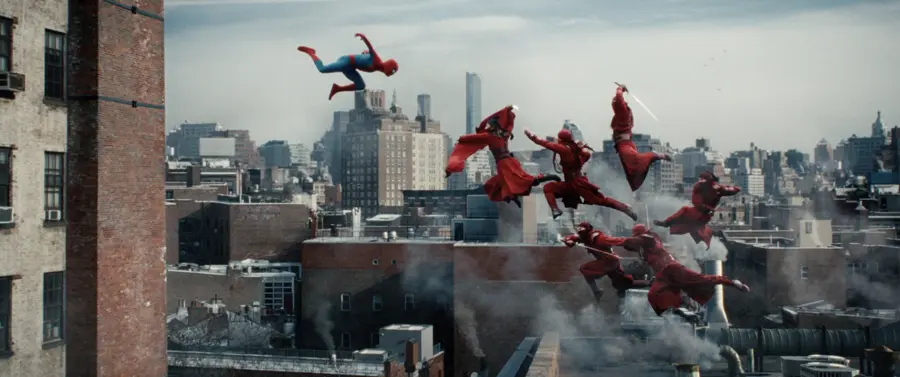映画『スパイダーマン：ブランデッド・ニュー・デイ』のワンシーン［ソニー・ピクチャーズ提供。転載・DB禁止］