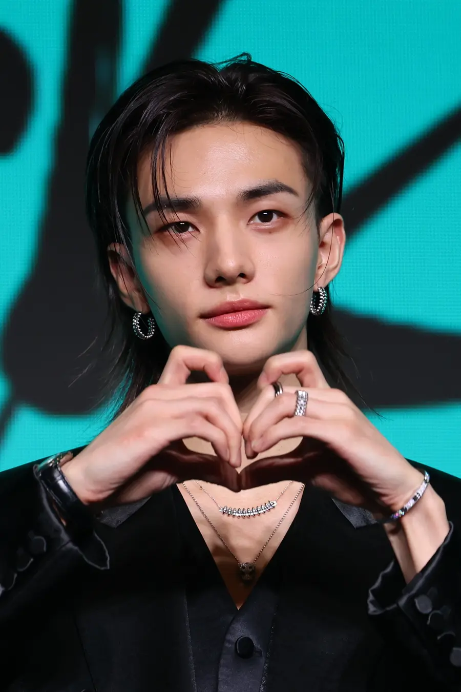 Hyunjin posing