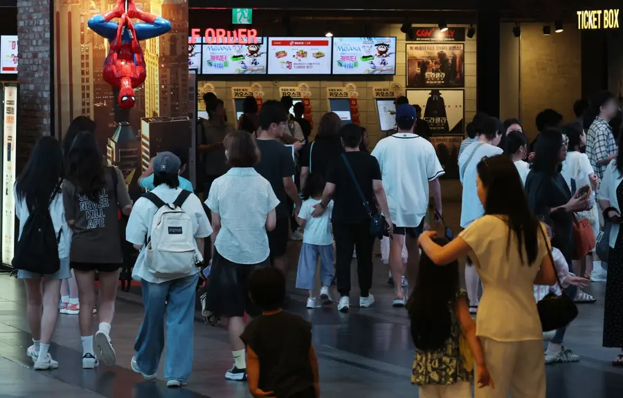 The heatwave that swings past 40 degrees changed into a getaway... A crowded movie theater
