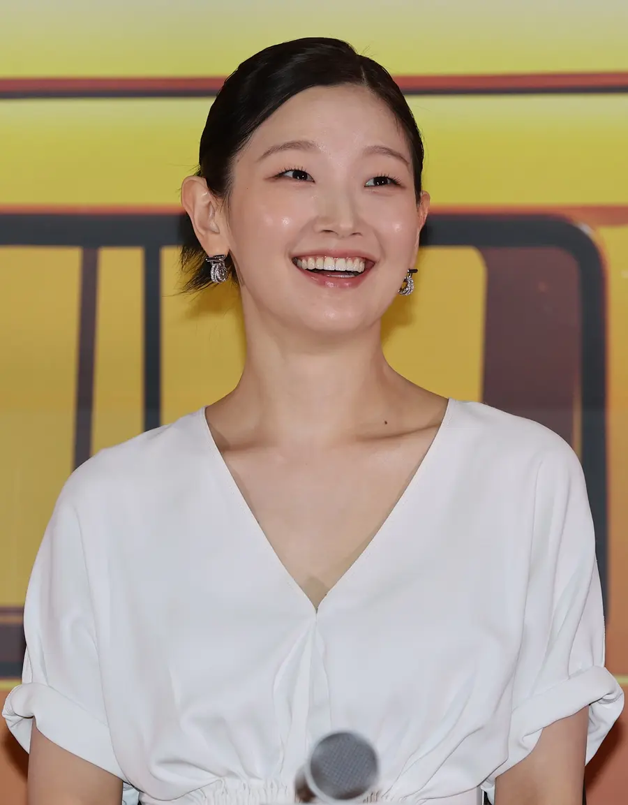 Press briefing for the film 'Gyeongju Trip' _ Park So-dam smiling