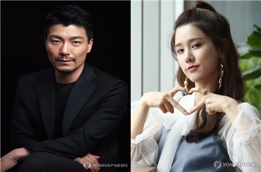 Los actores Yang Jun-mo (izquierda) y Yang Ji-won