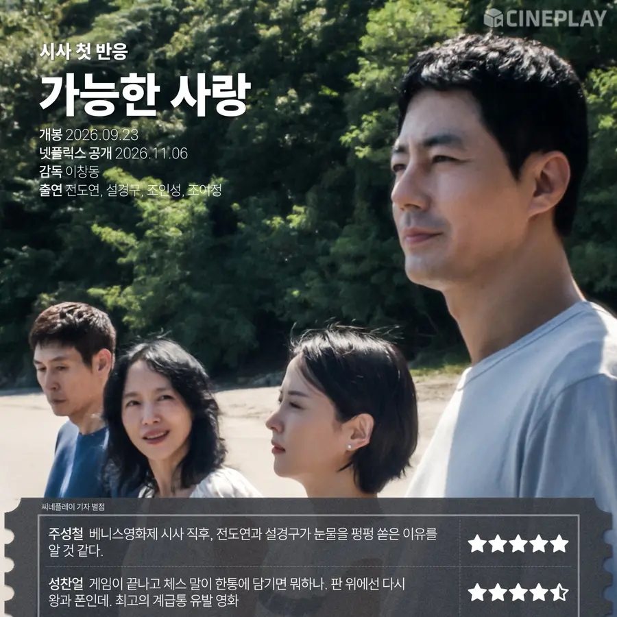 〈Possible Love〉 CINEPLAY Reporters' Ratings