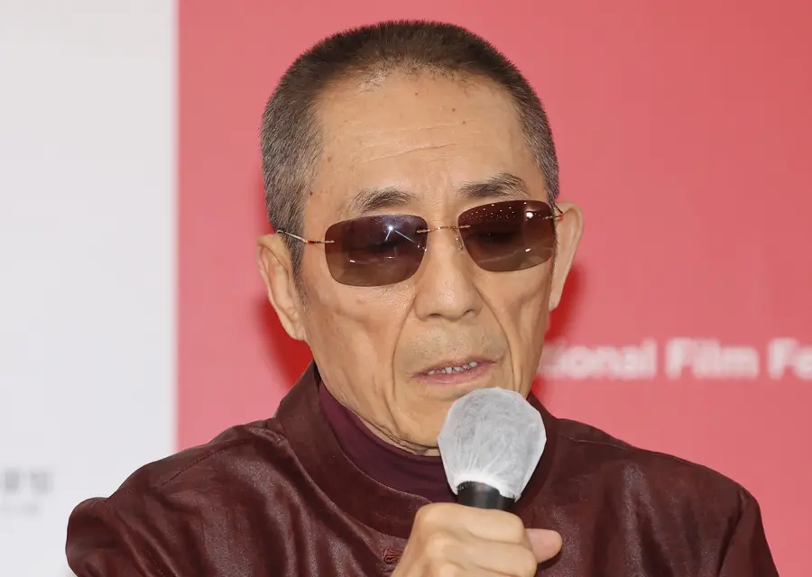 El director Zhang Yimou, presidente del jurado de la competición del 31.º Festival Internacional de Cine de Busan, durante la rueda de prensa del jurado